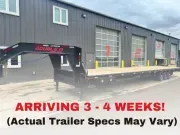 2026 Double A Trailers Gooseneck High Boy Deck Over Trailer - 8.5' x 24' (23,000 GVW)
