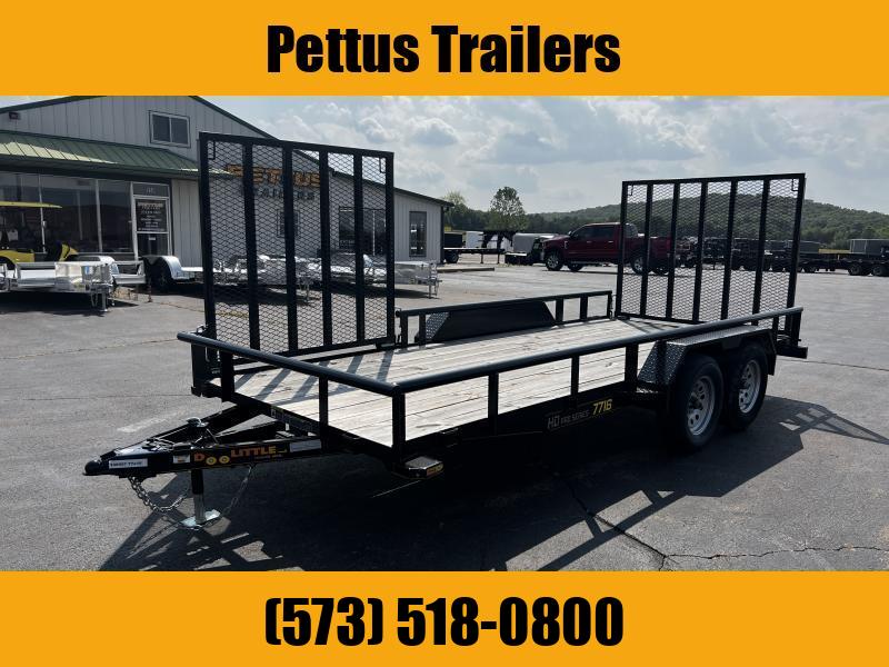2021 Doolittle 77X16 Utility Trailer w 5' Side Landscape Gate Pettus