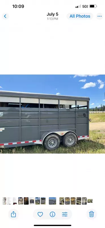 2023 Fabrique Par 2 Horse Bumper Trailer