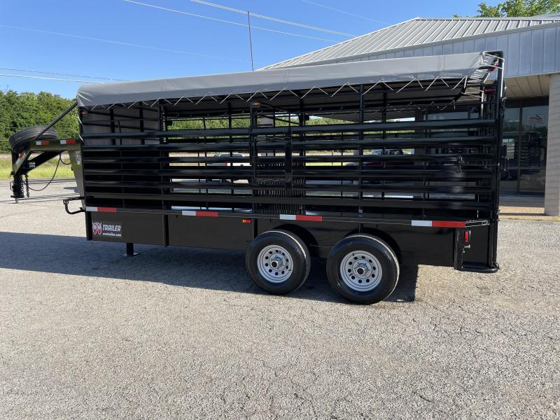 2022 WW Trailer ROUSTABOUT Livestock Trailer McAlester, OK Trailer Dealer Shop Stock Combo