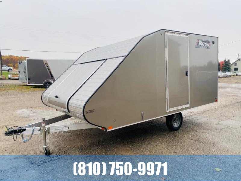 2023 Triton Trailers TC128 2Place Snowmobile Trailer Fenton and Hartland MI Trailer Dealer
