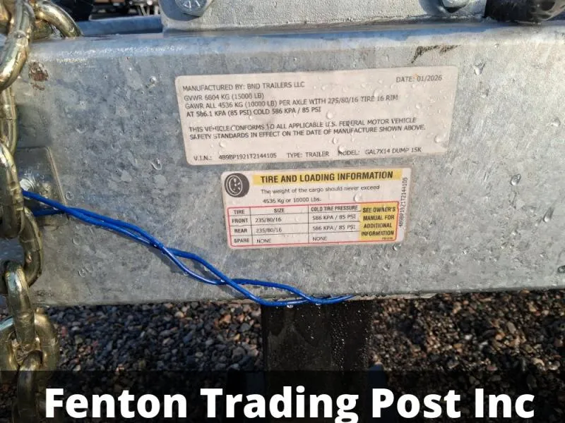 new Dump Trailers BND  for sale, in Fenton, MI Thumbnail 9