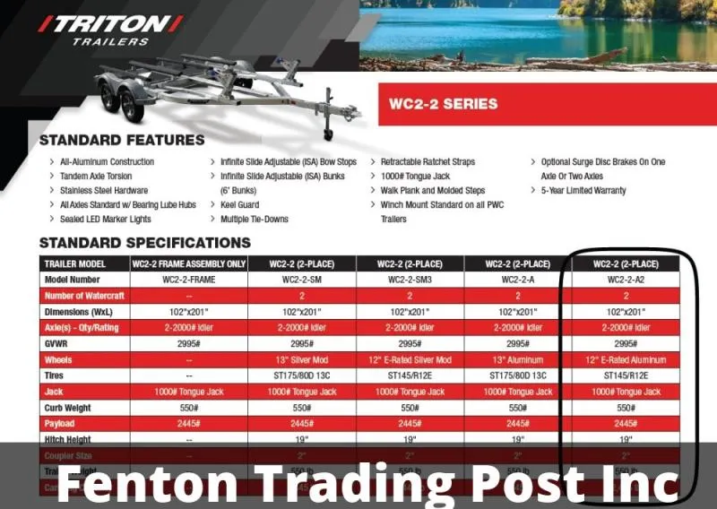 new Watercraft Trailers Triton Trailers  for sale, in Fenton, MI Thumbnail 7