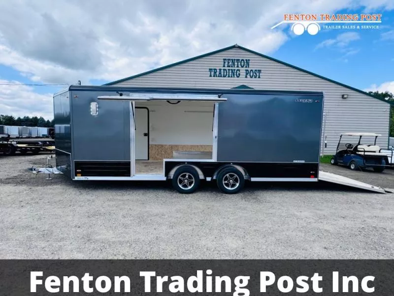 2025 Legend Trailers 8x24 Deluxe Snow (8x20' Box + 4' V-Nose)-8X24DSTA35