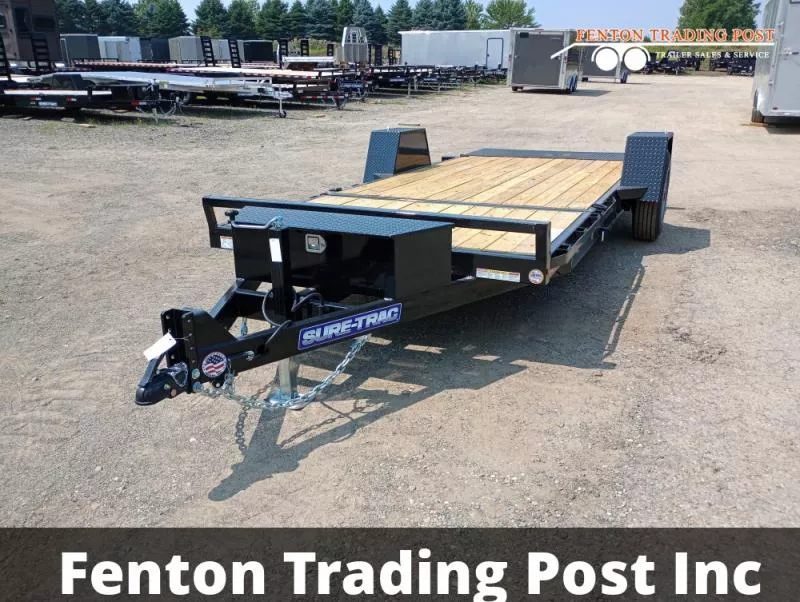 2025 Sure-Trac 6.5x12+4 (12' Tilt + 4' Front Platform) 10K Tilt Equipment-ST78124SATE-B-100