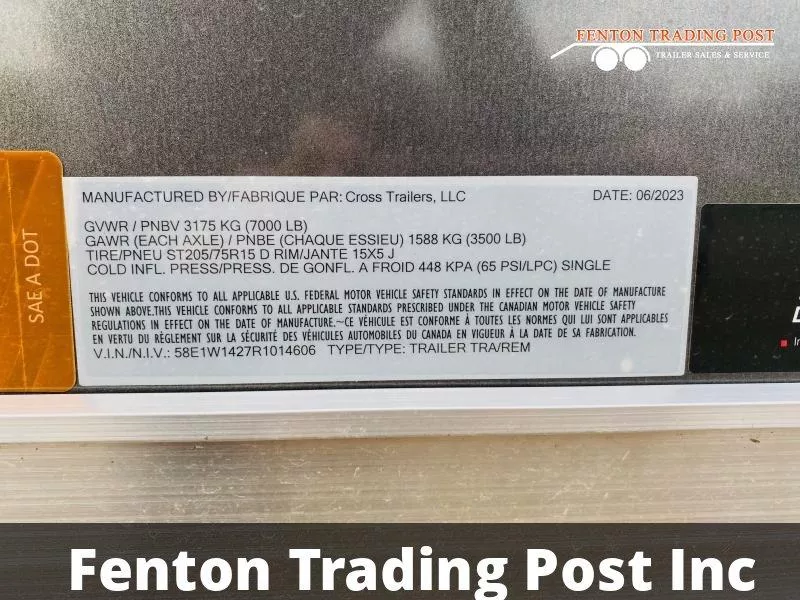 new Cargo (Enclosed) Trailers Cross Trailers  for sale, in Fenton, MI Thumbnail 6