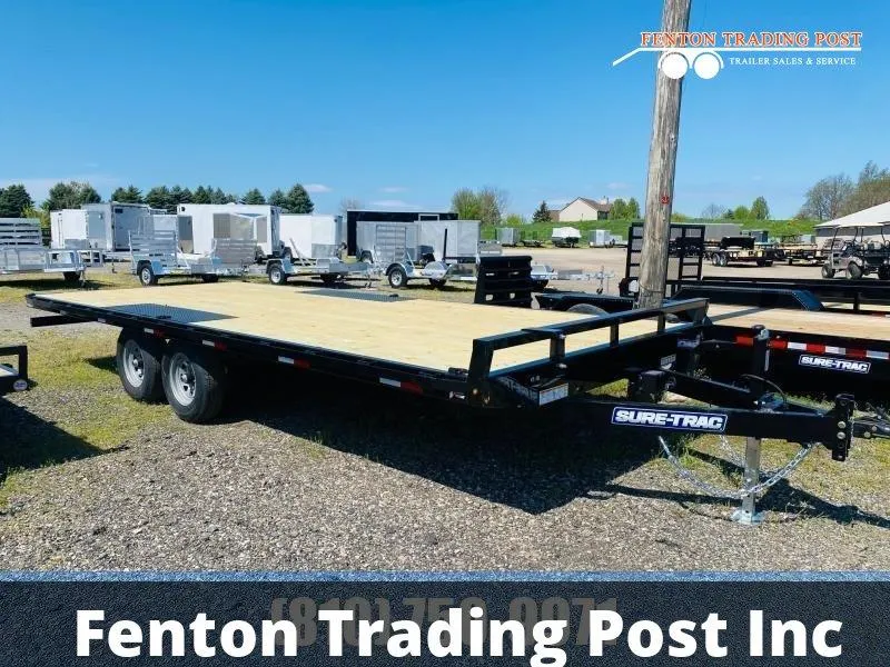 2026 Sure-Trac 8.5x20 10K Low-Profile Flat Deck-ST10220TDO2A-B-100