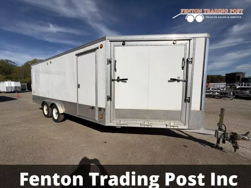 2007 R and R Trailers 7.5x18 Enclosed Snowmobile-7518PSS