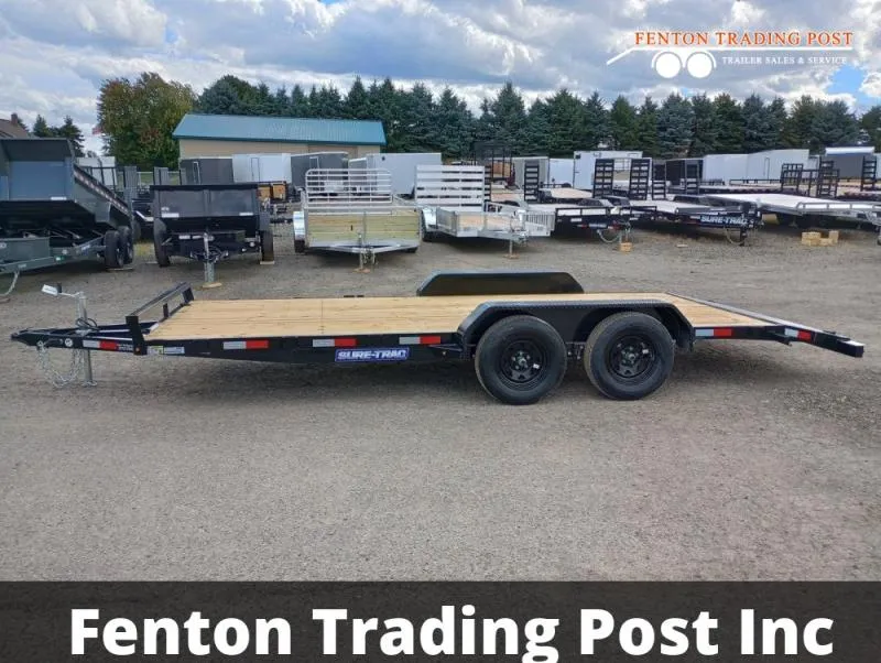 2026 Sure-Trac ST8218CHW-B-070-7x18 7K C-Channel Wood Deck