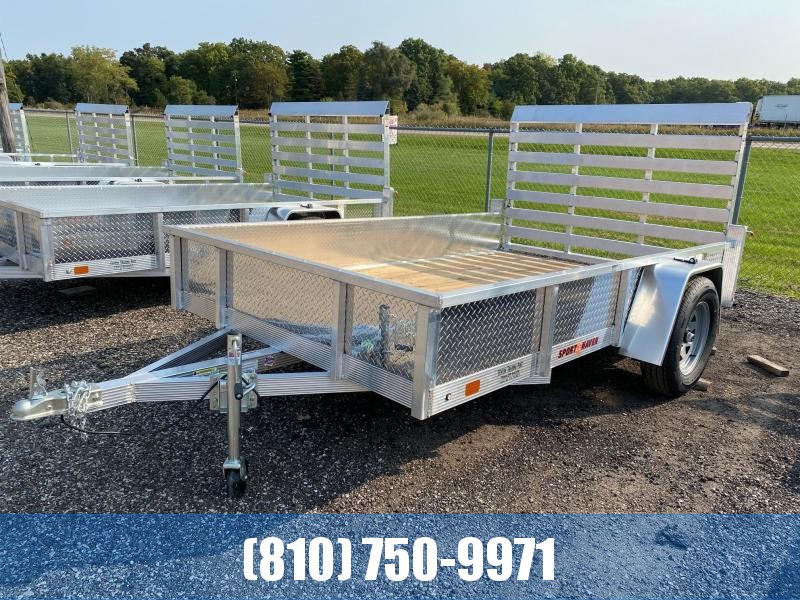 2021 Sport Haven AUT610S 6x10 Aluminum Utility Trailer with Sides 2021 Sport Haven AUT610S 6x10 Aluminum Utility Trailer with Sides