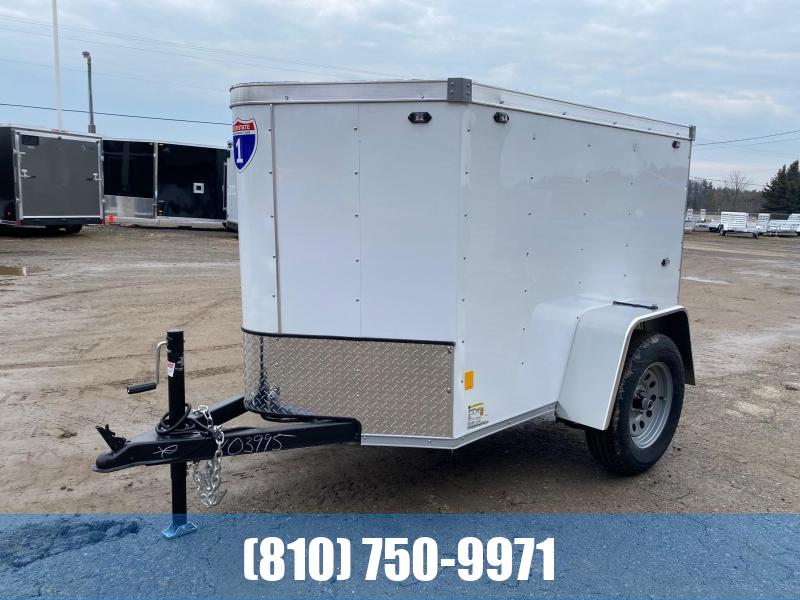 2024 Interstate 1 Trailers 4x6 Enclosed Cargo Trailer with RAMP