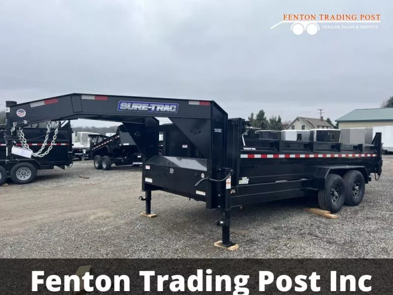 2025 Sure-Trac 7x16 14K Telescopic Gooseneck Dump-ST8216TLDD-GN-140