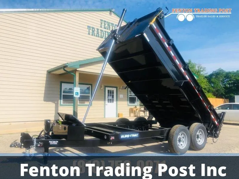 2026 Sure-Trac 7x14 14K Telescopic Dump-ST8214TLDD-B-140