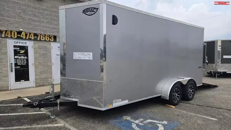 2025 Impact Trailers 7' x 16' - 6" EH - 7000# GVWR -  Cargo / Enclosed Trailer 1751314759
