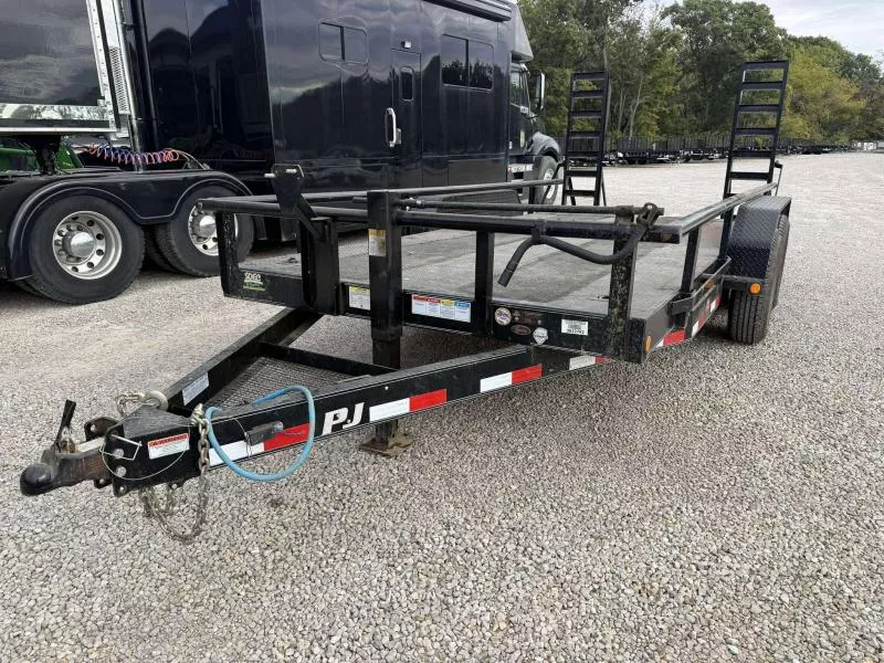 2017 PJ Trailer (CC) 83" x 16' Equipment Trailer Steel Deck - Consignment