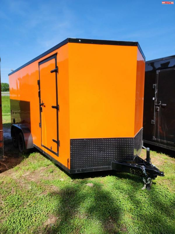 2023 RC Trailers RDLX 6'x12' SA w/ Blackout Package and 6" Extra Height