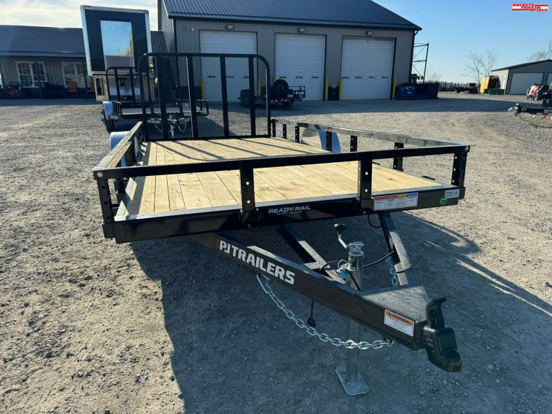 2024 pj trailers u7 14 x 77 channel utility trailer in frankfort oh