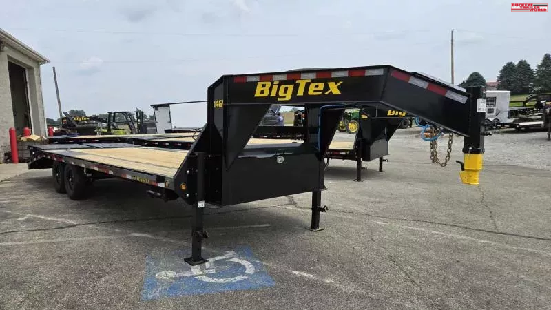 2026 Big Tex Trailers 14GN 102" x 20'+5' - MR - 15,900# GVWR   Flatbed Trailer (6425507) 1750441684