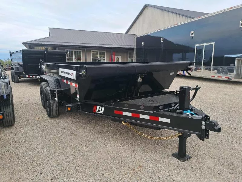 PJ Trailers DT1 83"x14' Telescopic Low Pro Dump Trailer (7600)
