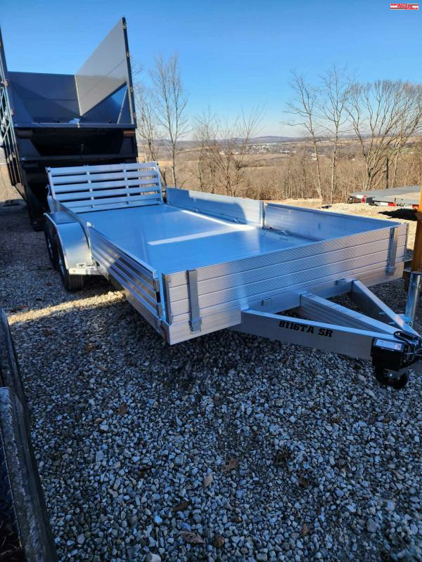 2024 Aluma 81"x16 Tandem BiFold Tailgate 7K GVWR Buckeye Trailer