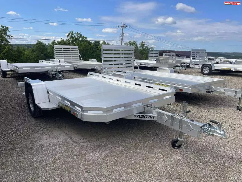 Aluma 77"x12' H-TILT Utility Trailer 1748013452