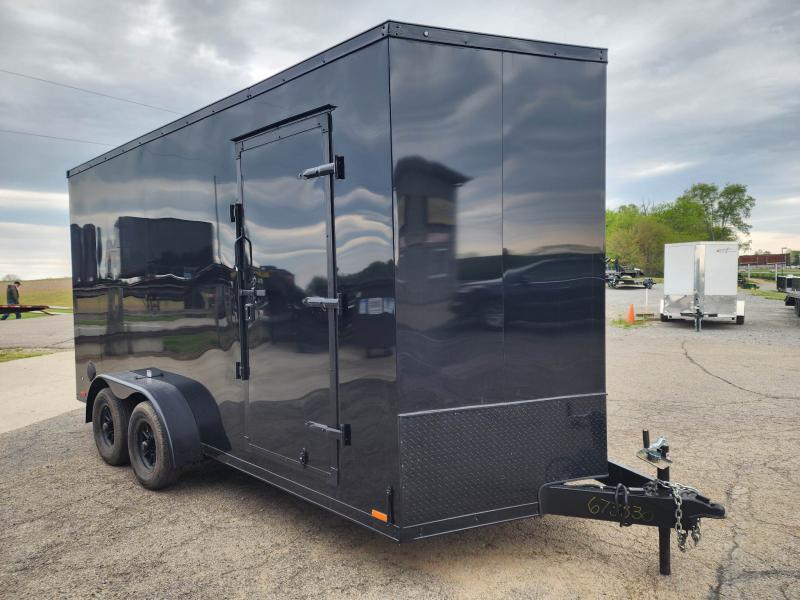 2023 RC Trailers RDLX 7x16 w/ 6", Blackout Package and Aluminum Wheels
