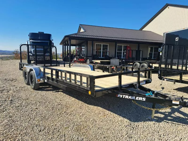 (4260) PJ Trailers UL 83"x20' Utility Trailer with ATV Ramps
