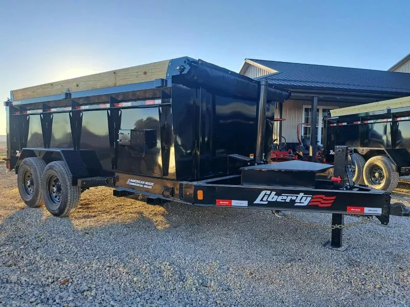 (643) Liberty LD 14k 83"x 14' High Side Telescopic Dump Trailer