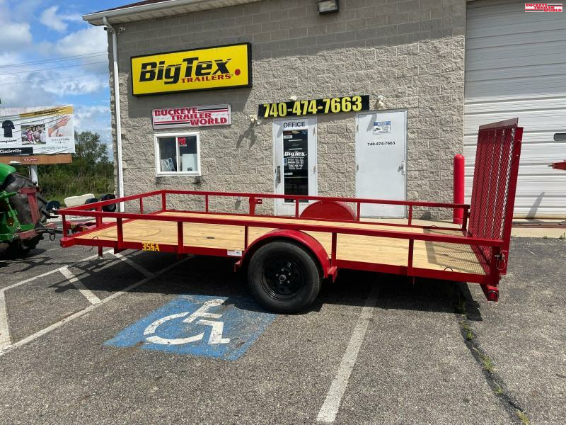 2024 Big Tex Trailers 35SA- 77" x 14' - RED Utility Trailer 1705345238