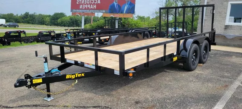 2026 Big Tex Trailers 70PI - 83" x 16' Tandem Axle w/ Electric Brakes - 7000#GVWR   Utility Trailer (437680)