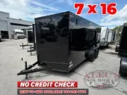2027 QC QUALITY CARGO LLC 7 X 16TA ECO 7K BLACK BOP