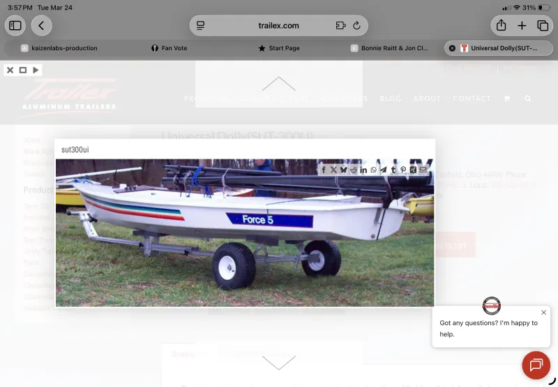 used Watercraft Trailers Trailex  for sale, in Huntington Beach, CA Thumbnail 3
