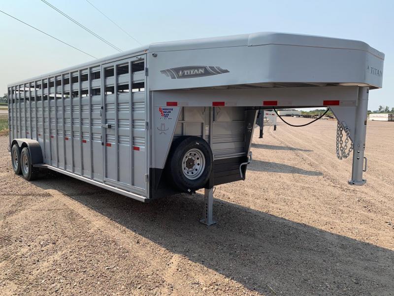 2021 Titan Trailers 24' STANDARD STOCK Livestock Trailer 2021 Titan Trailers 24' STANDARD STOCK Livestock Trailer