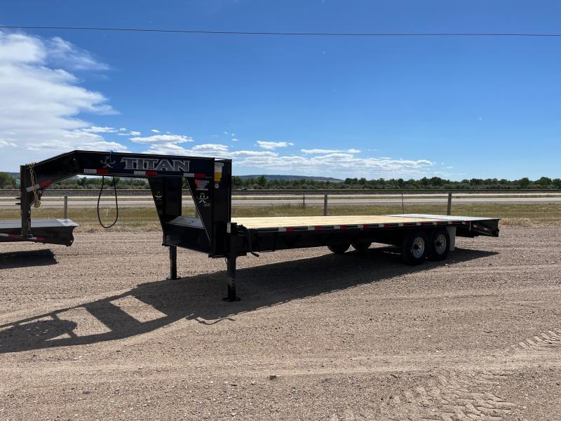 2023 Titan 26' Ruff Neck GN Flatbed Trailer Bunkhouse Trailer Sales Scottsbluff, NE Come