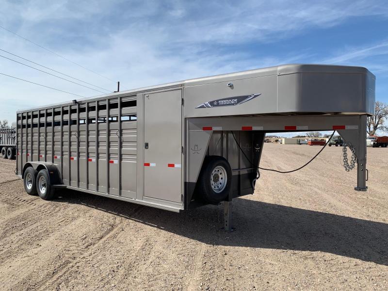 2021 Titan Trailers 24' Stock Combo Livestock Trailer 2021 Titan Trailers 24' Stock Combo Livestock Trailer