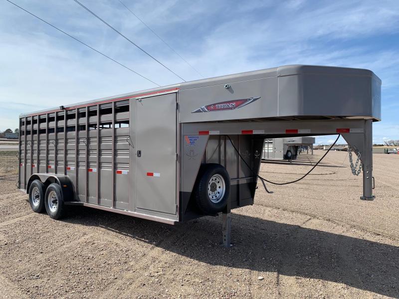 2021 Titan Trailers 20' Stock Combo Livestock Trailer 2021 Titan Trailers 20' Stock Combo Livestock Trailer