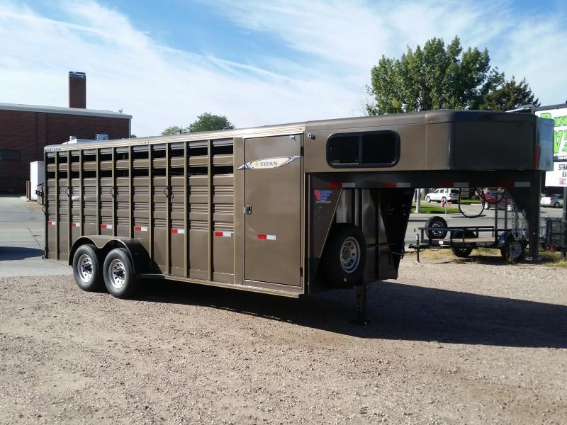 2020Titan Trailers 20 STOCK COMBO Livestock Trailer 2020Titan Trailers 20 STOCK COMBO Livestock Trailer