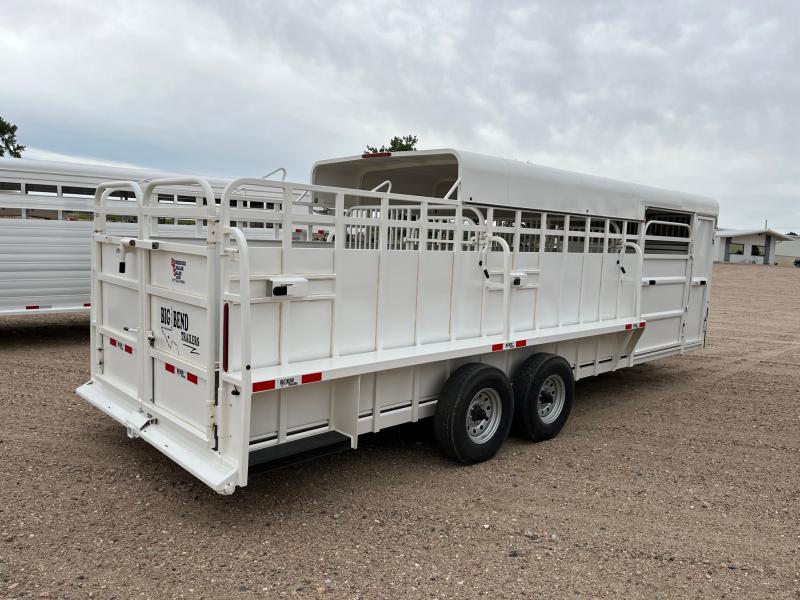 2022 Big Bend 24' 3/4 Top Livestock Trailer Bunkhouse Trailer Sales