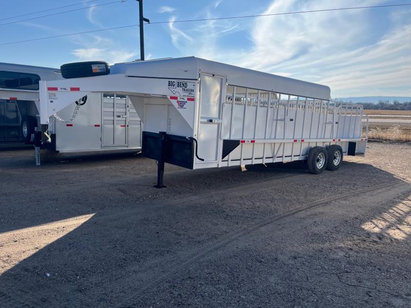 2024 Big Bend 24' 3/4 Top Livestock Trailer Bunkhouse Trailer Sales Scottsbluff, NE Come