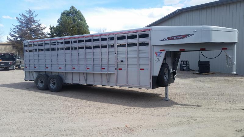 2020 Titan Trailers 24' STANDARD STOCK Livestock Trailer 2020 Titan Trailers 24' STANDARD STOCK Livestock Trailer