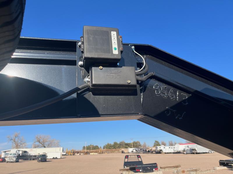 2021 Titan Trailers 26' Gooseneck Flatbed Trailer Bunkhouse Trailer