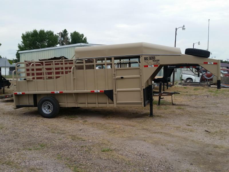 2019 Big Bend 16' SINGLE AXLE HALF TOP Livestock Trailer 2019 Big Bend 16' SINGLE AXLE HALF TOP Livestock Trailer