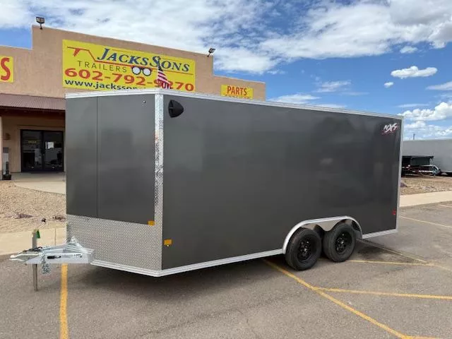2025 ALCOM 16X8.5 NXT ALL ALUMINUM Car Hauler, 7K GVWR, CHARCOAL,  RD Cargo / Enclosed Trailer