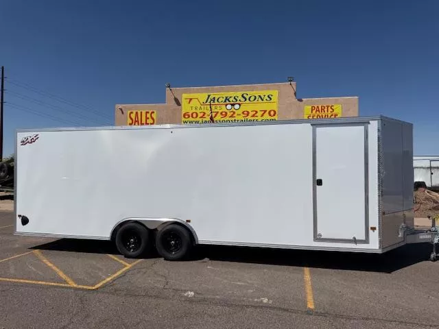 2025 ALCOM 24x8.5 All Aluminum, XLT-P, Car Hauler, 10K GVWR, Ramp Door Cargo / Enclosed Trailer
