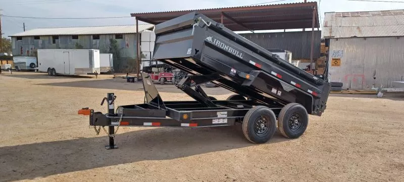 2002 Norstar 12X72" IronBull Tandem Axle Dump, 7GA Floor, 14K GVWR, 24" Sides Dump Trailer