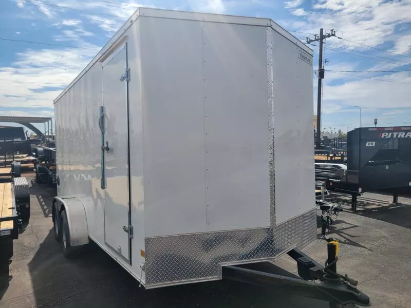 2021 Hank 7x16, 6'6" Interior, Ramp Door, Side Door Cargo / Enclosed Trailer