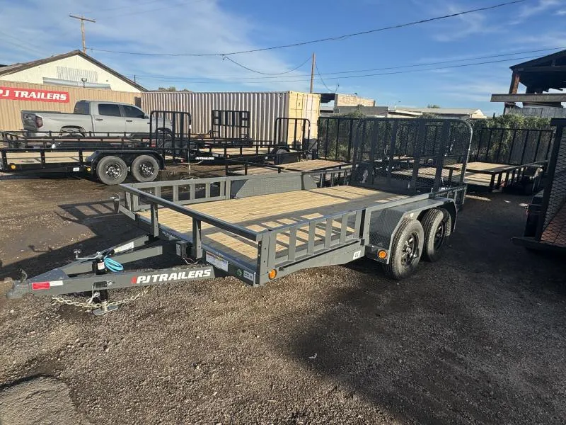 2026 PJ Trailers 14x83 Tandem Axle, 7K GVWR, Channel Utility, ATV Other Trailer