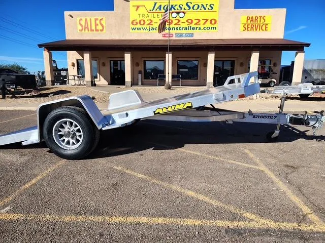 2026 Aluma 14x82 All Aluminum, 5K GVWR, Single Axle, Tilt (8214H-TILT-S-EL-RTD) Other Trailer