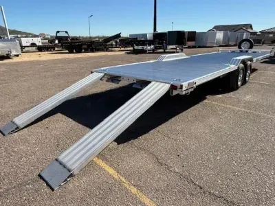 2027 Aluma 28x102 All Aluminum Wide Body, 10K GVWR, Heavy Tandem Axle, Electric Brake, Drive-Over-Fenders, Ramps, RTD (WB28H-TA-EL-DOF-R-RR-RTD) Other Trailer