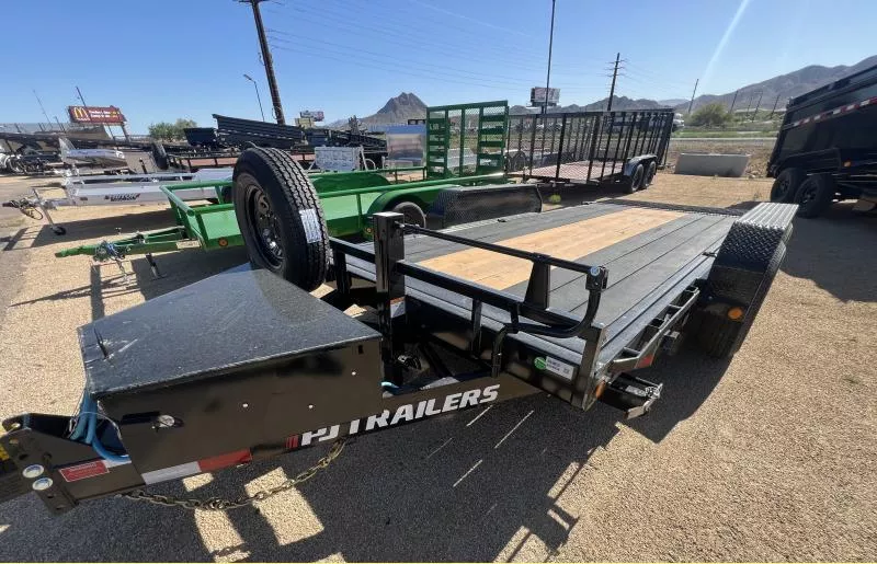 2025 PJ Trailers 16x83 Equipment Tilt, 14K GVWR, Blackwood Deck Equipment Trailer